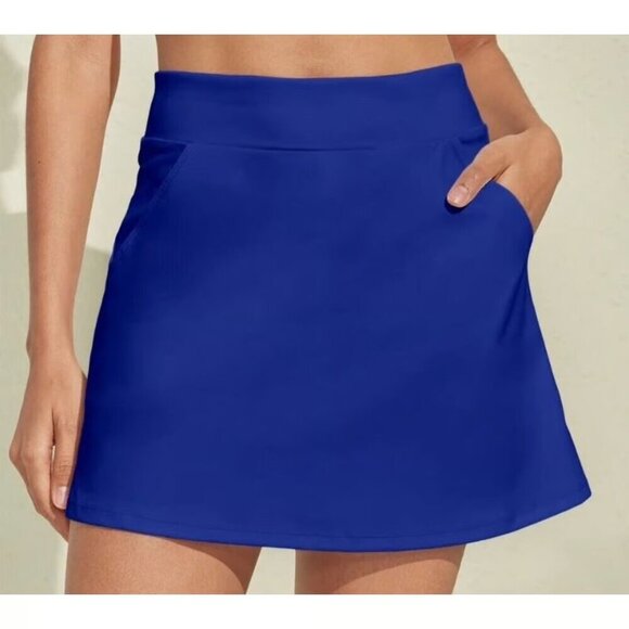 Ben Hogan Women's 16” Solid Ventilated Skort in Spectrum Blue Size XL - Picture 1 of 12